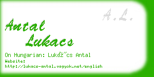 antal lukacs business card